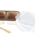Zopa Silicone Lunch Box Large комплект за хранене Sand Beige 21x15 cm 1 бр.