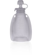 Zopa Silicone Refillable Baby Food Pouch детски храни в пауч опаковка 0 m+ Transparent Grey 120 мл.