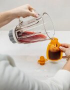Zopa Silicone Refillable Baby Food Pouch детски храни в пауч опаковка 0 m+ Transparent Grey 120 мл.