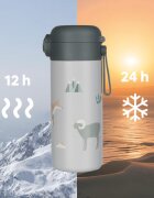 Zopa Thermo Bottle with Silicone Holder and Drinking Spout термос със сламка Dino 1 бр.