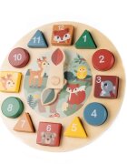 Zopa Wooden Clock играчка за подреждане от дърво 1 бр.