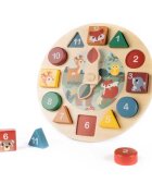 Zopa Wooden Clock играчка за подреждане от дърво 1 бр.