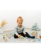 Zopa Wooden Rings Toy animal животно за подреждане от дърво Bear 1 бр.