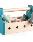 Zopa Wooden Tool Box комплект инструменти Blue 14 бр.