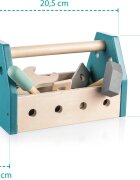Zopa Wooden Tool Box комплект инструменти Blue 14 бр.