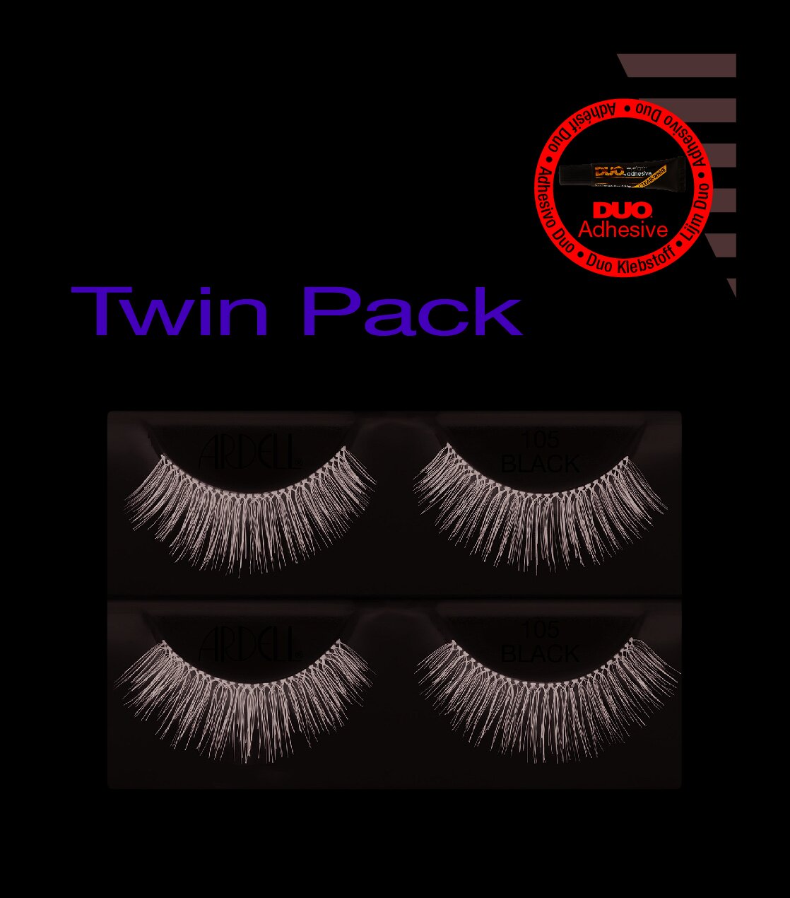 Ardell Twin Pack - 105 Black