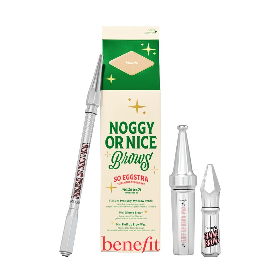 Benefit Cosmetics КОМПЛЕКТ Noggy Or Nice - Brow Pencil Brow Wax & Brow Gel Christmas Beauty Set