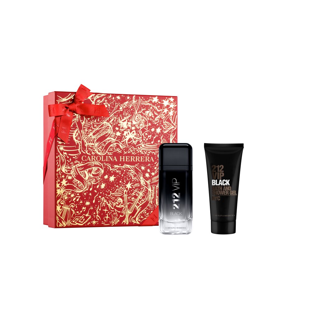 Carolina Herrera КОМПЛЕКТ 212 Vip Black + Shower Gel