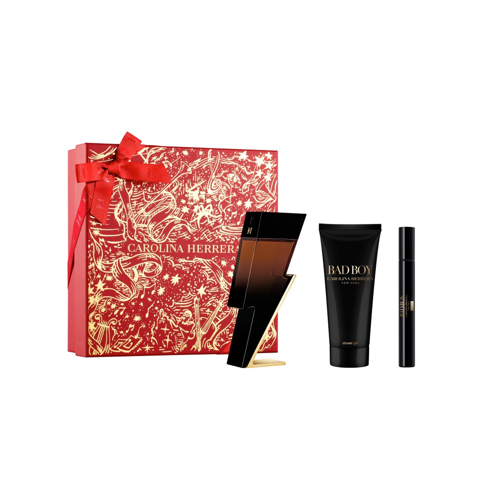 Carolina Herrera КОМПЛЕКТ Bad Boy Elixir + Shower Gel + Spray