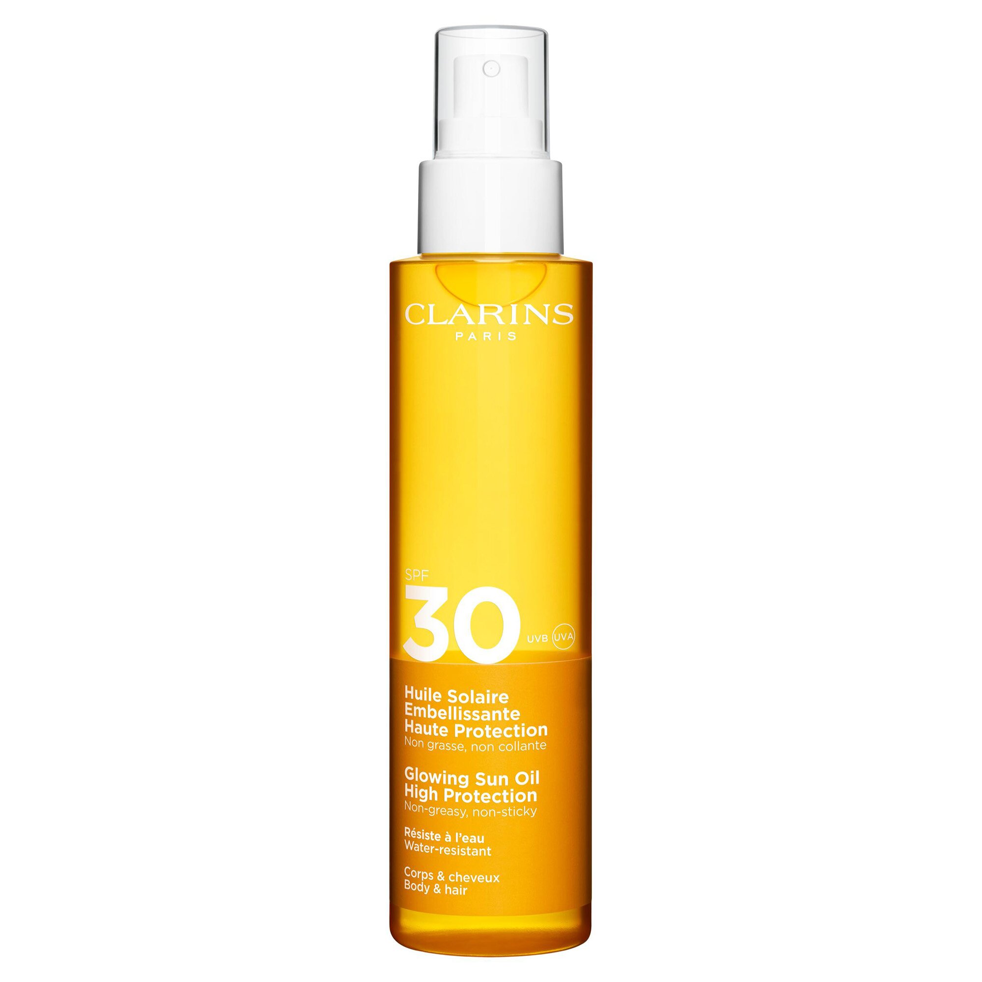 Clarins Glowing Sun Oil High Protection SPF30