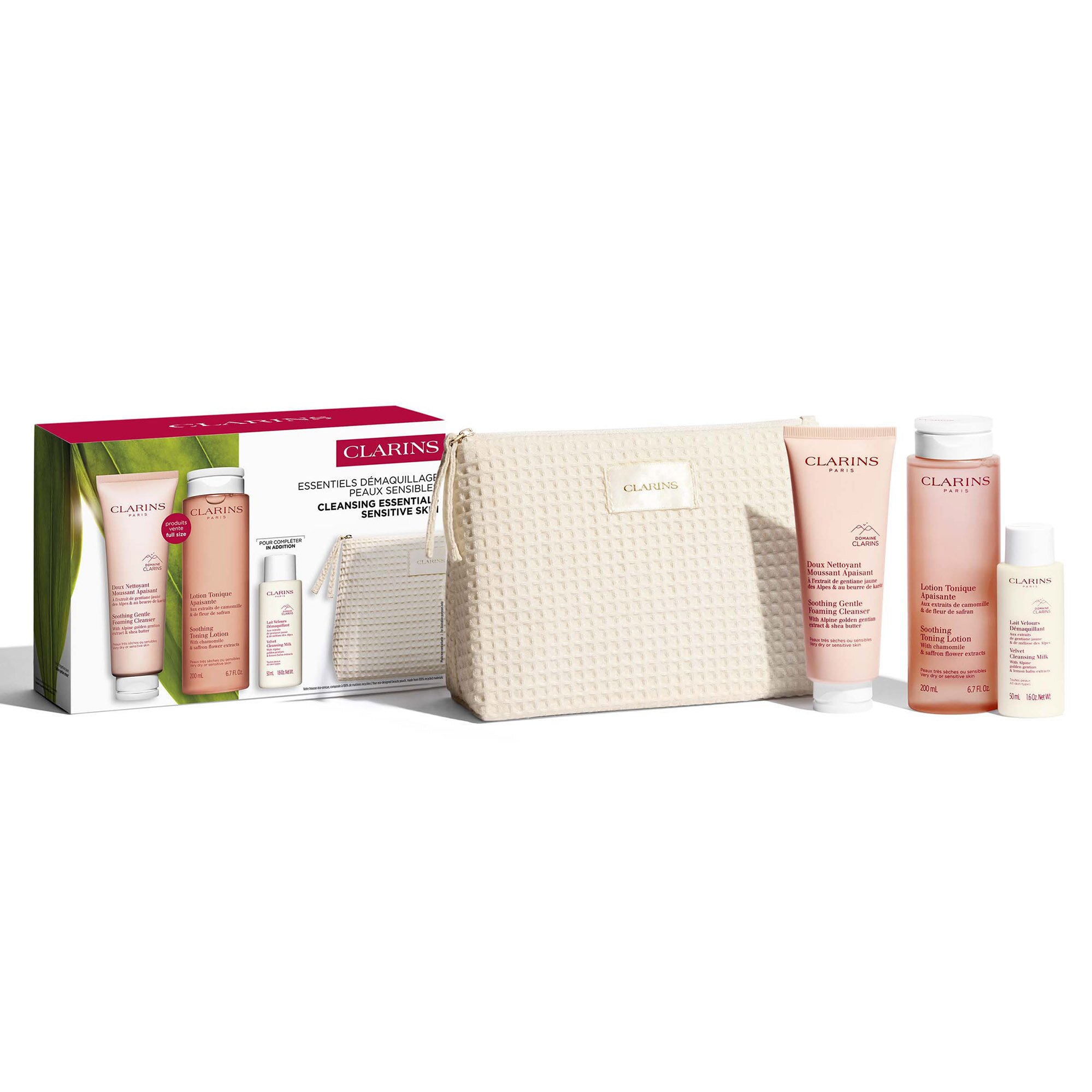 Clarins КОМПЛЕКТ Cleansing Essetntials Sensitive Skin