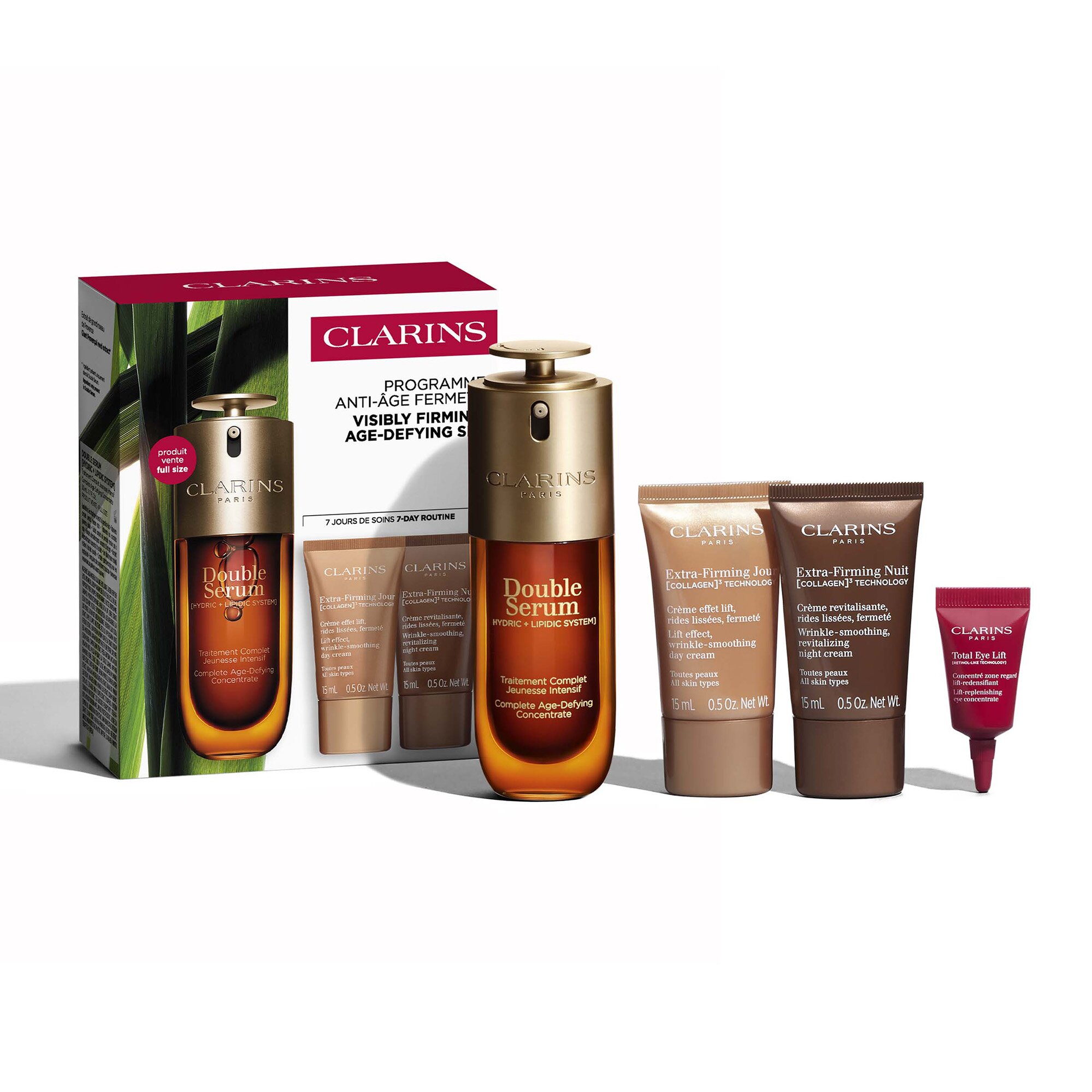 Clarins КОМПЛЕКТ Double Serum & Extra-Firming. Youthfulness progarmme.