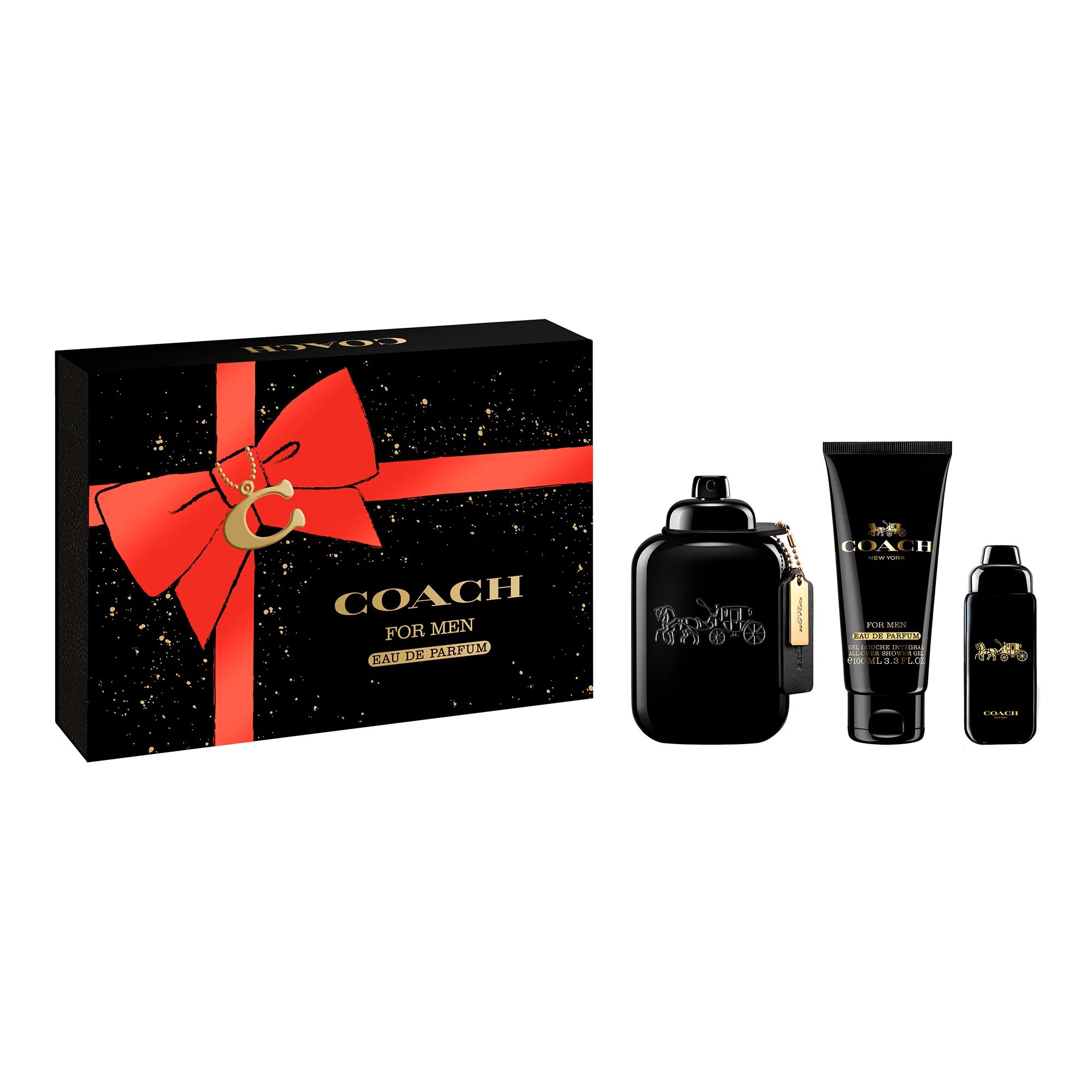 Coach КОМПЛЕКТ For Men Eau De Parfum + Travel Spray + Shower Gel