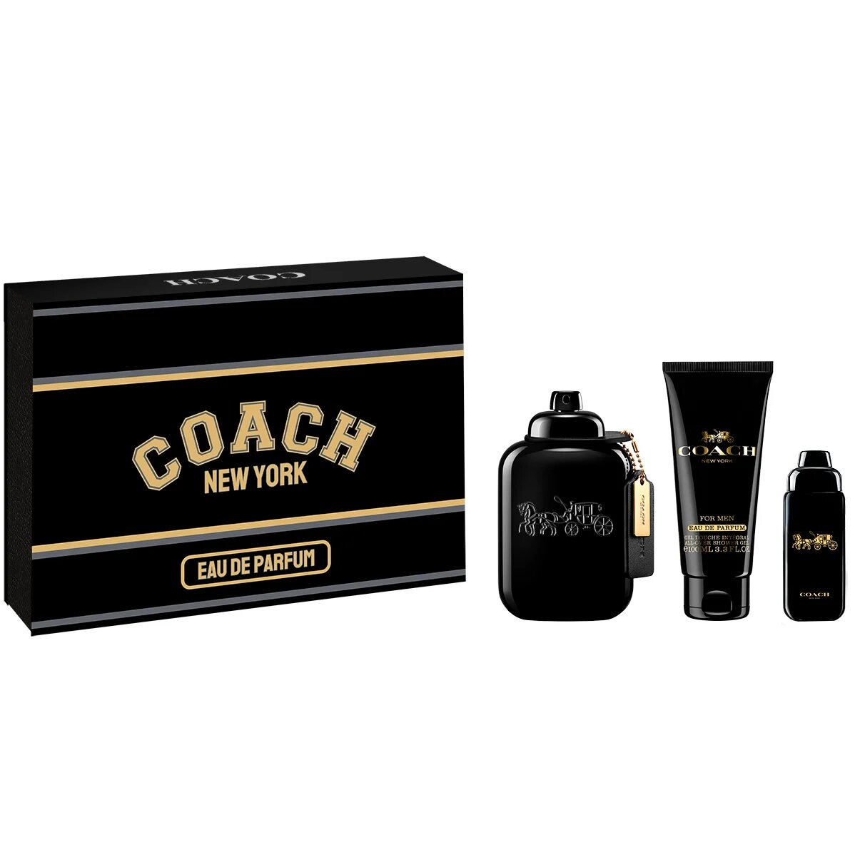 Coach КОМПЛЕКТ Men Eau De Parfum + Travel Spray + Shower Gel