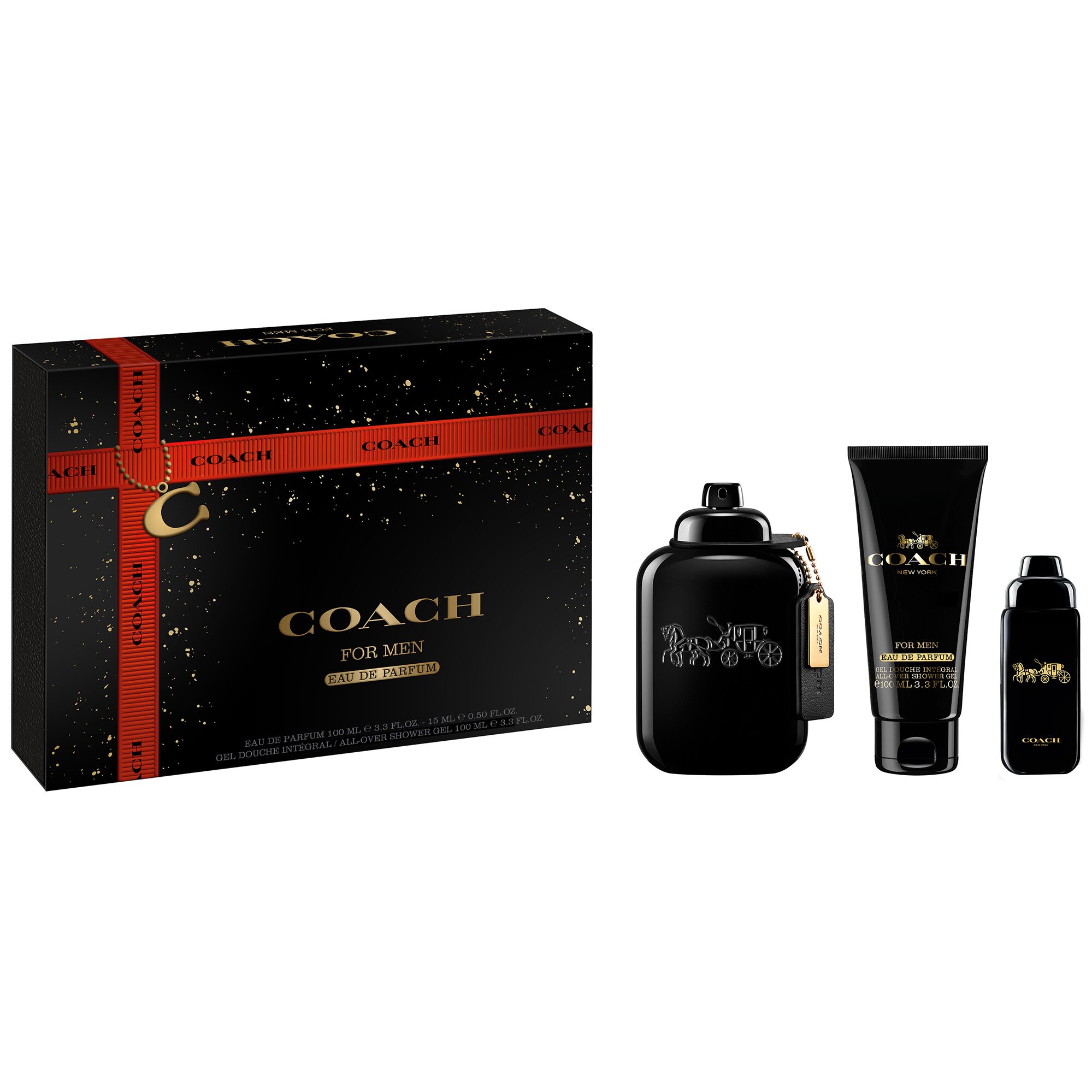 Coach КОМПЛЕКТ Men Eau De Parfum + Travel Spray + Shower Gel