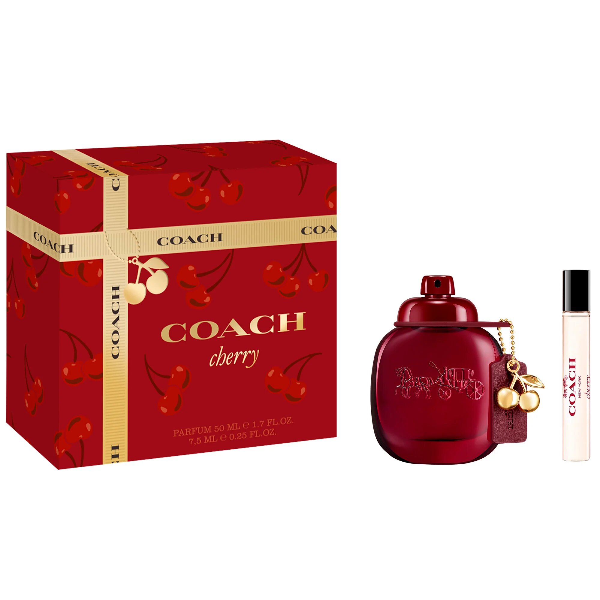 Coach КОМПЛЕКТ Woman Cherry Parfum + Travel Spray