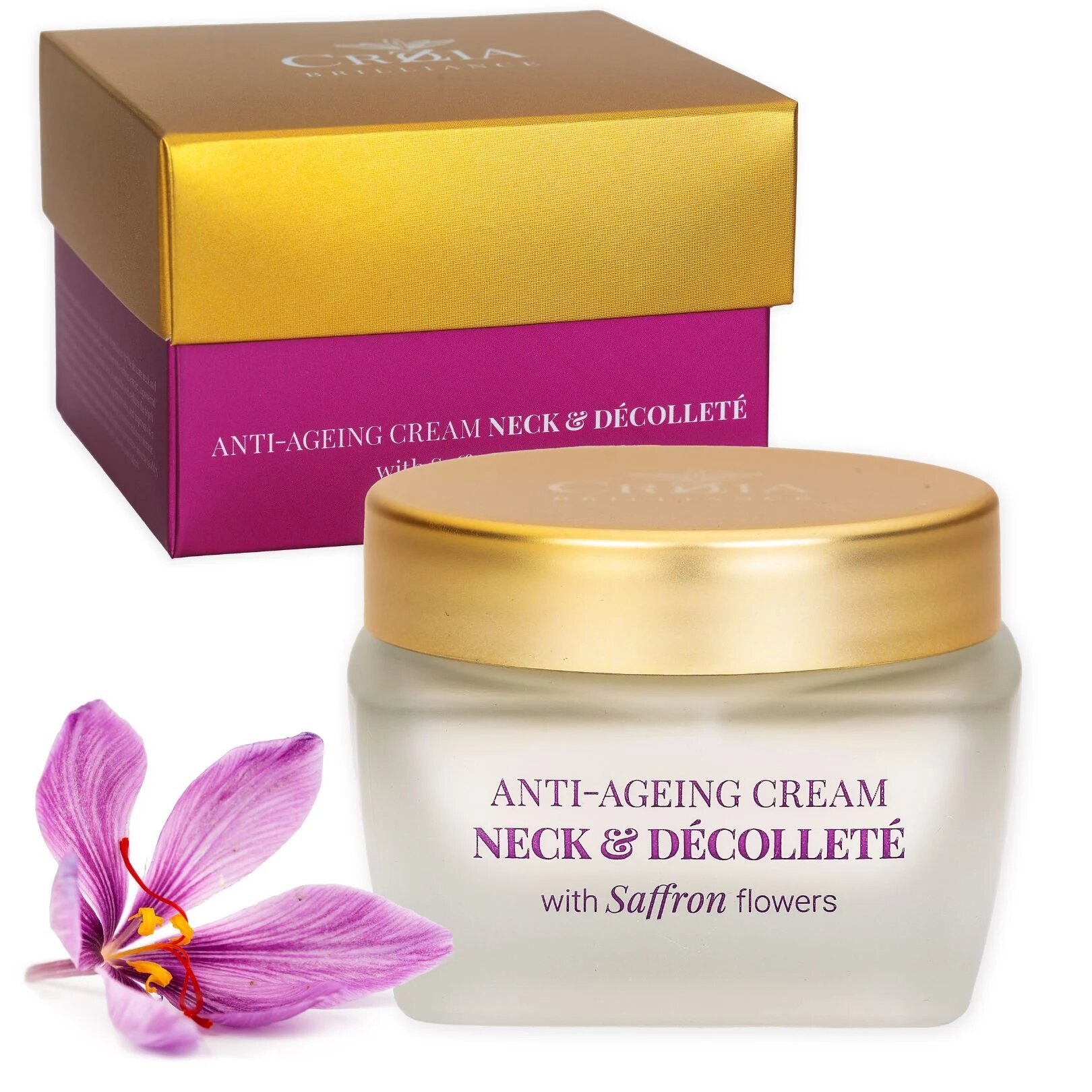 Crozia Anti-Ageing Cream Neck & Decollete With Saffron Flowers