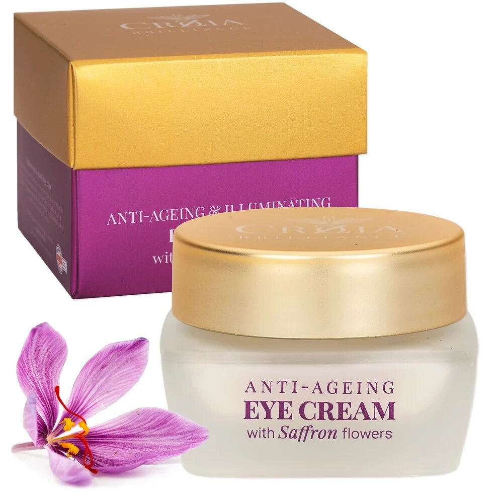 Crozia Anti-ageing & Illuminating eye cream with Saffron flowers