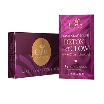 Crozia Detox & Glow face clay mask 6pcs in box