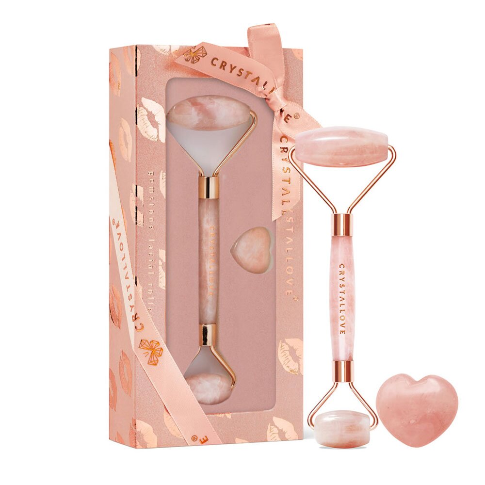 Crystallove КОМПЛЕКТ Rose Quartz Roller Selflove Set