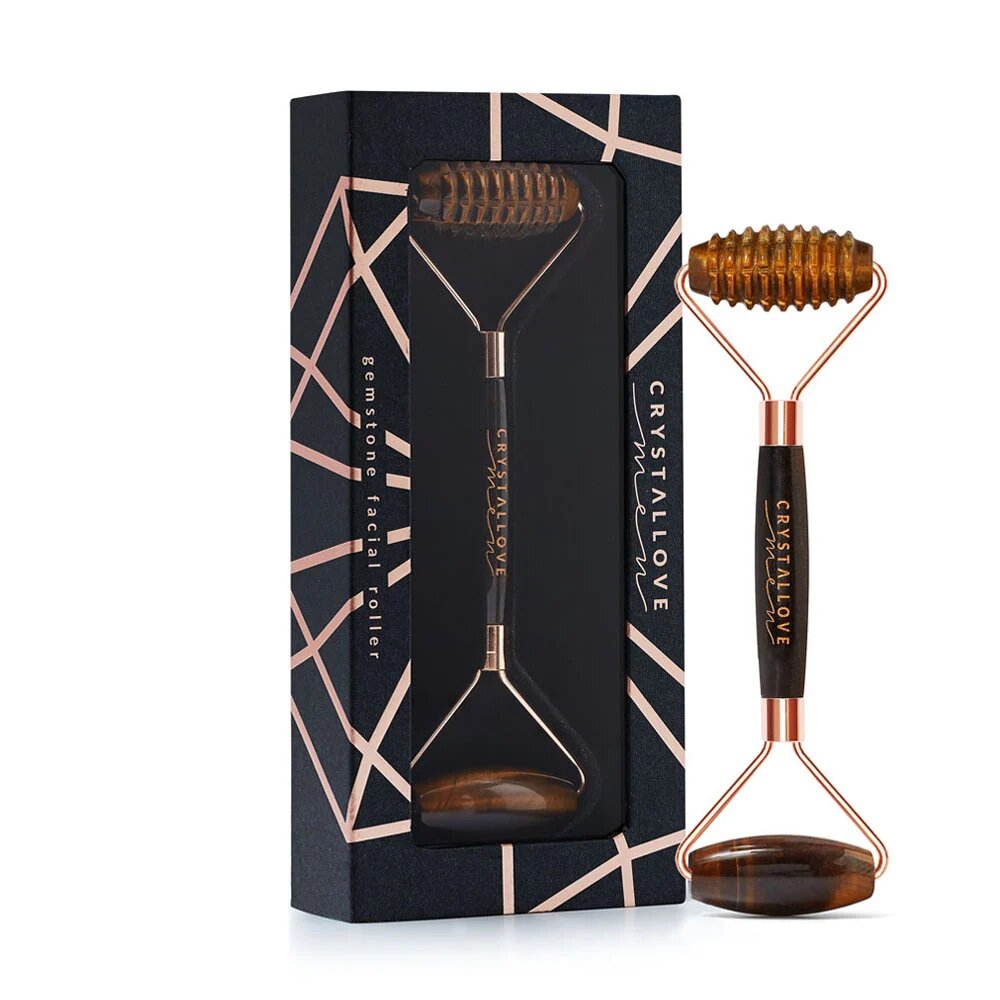 Crystallove Men Tiger Eye Roller