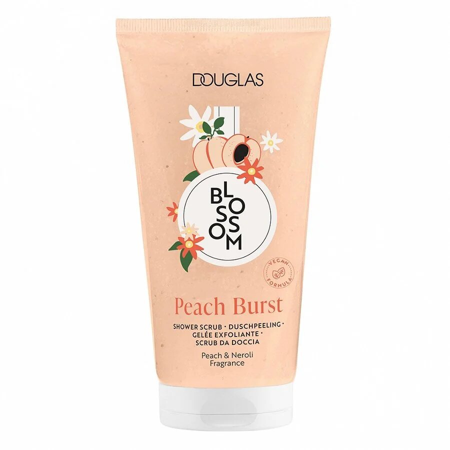 DOUGLAS BLOSSOM Shower Scrub Peach Burst