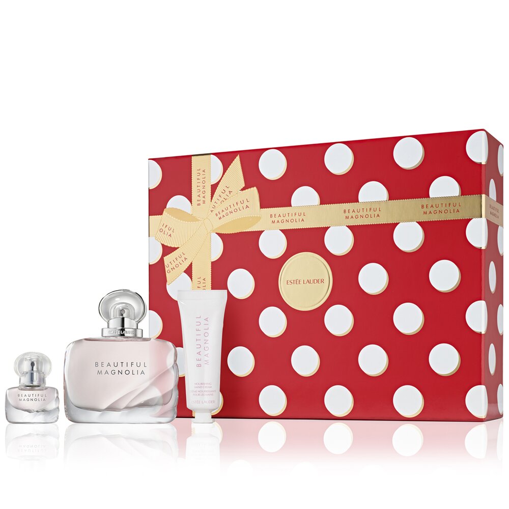 Estée Lauder КОМПЛЕКТ Unwrap Inspiration Beautiful Magnolia Favorites Trio