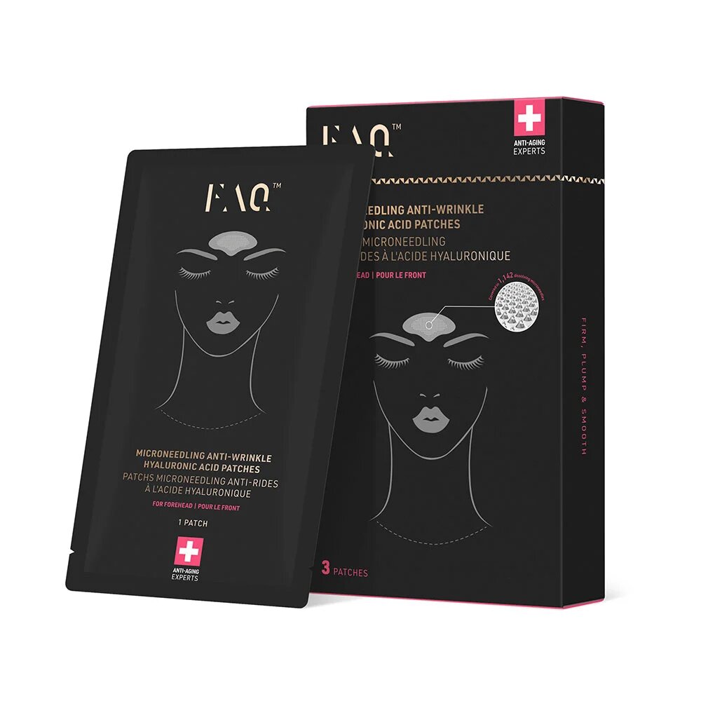Faq Microneedling Anti-Wrinkle Hyaluronic Acid Patches For Forehead 3 Patches