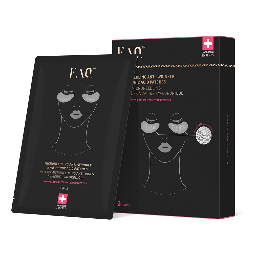 Faq Microneedling Anti-Wrinkle Hyaluronic Acid Patches For Under Eyes 3 Pairs