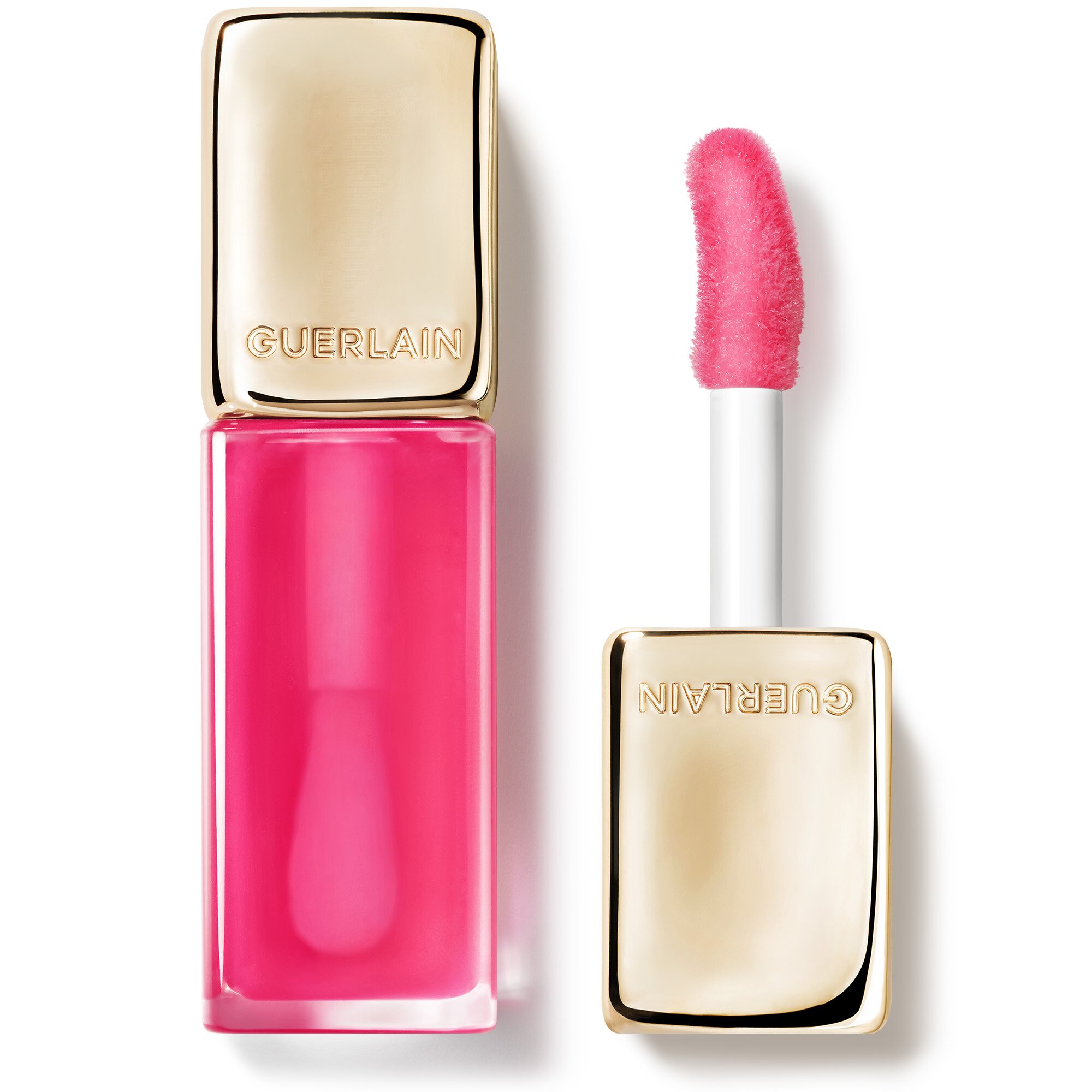 Guerlain KissKiss Bee Glow Oil 92% natural-origin honey tint lip oil