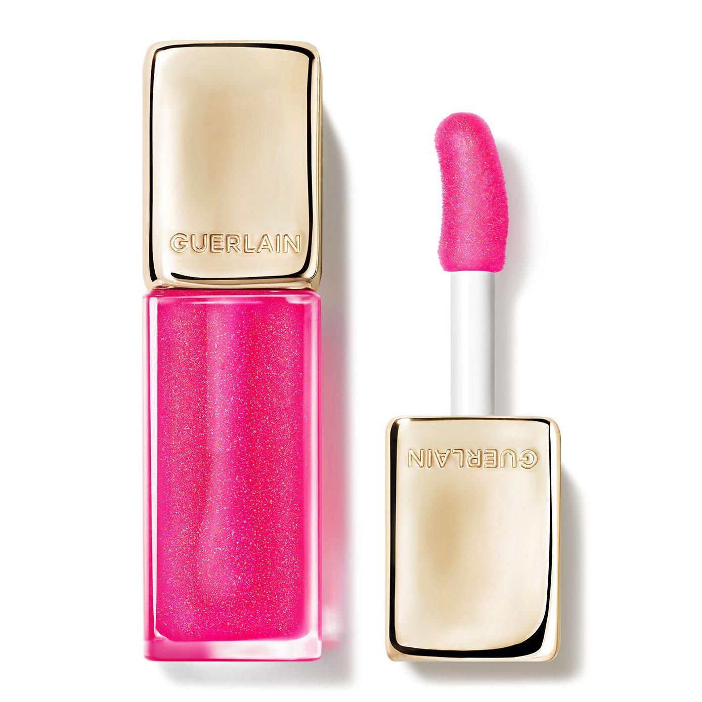 Guerlain KissKiss Bee Glow Oil 92% natural-origin honey tint lip oil