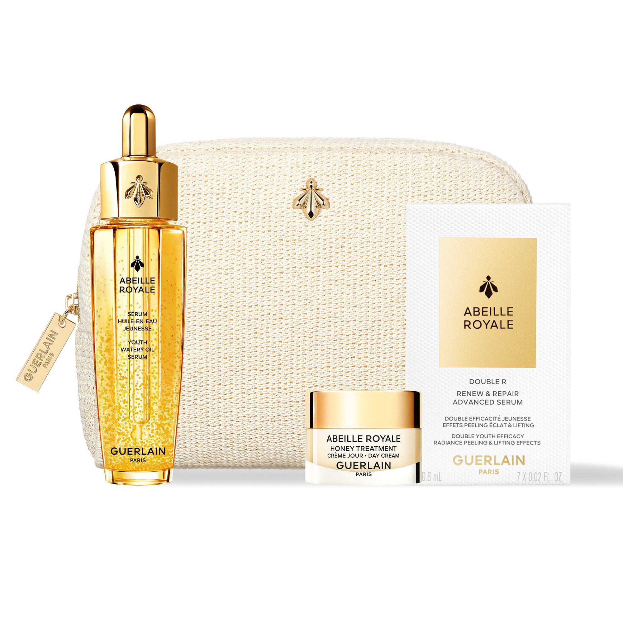 Guerlain КОМПЛЕКТ Abeille Royale Age-Defying Ritual Youth Watery Oil Serum