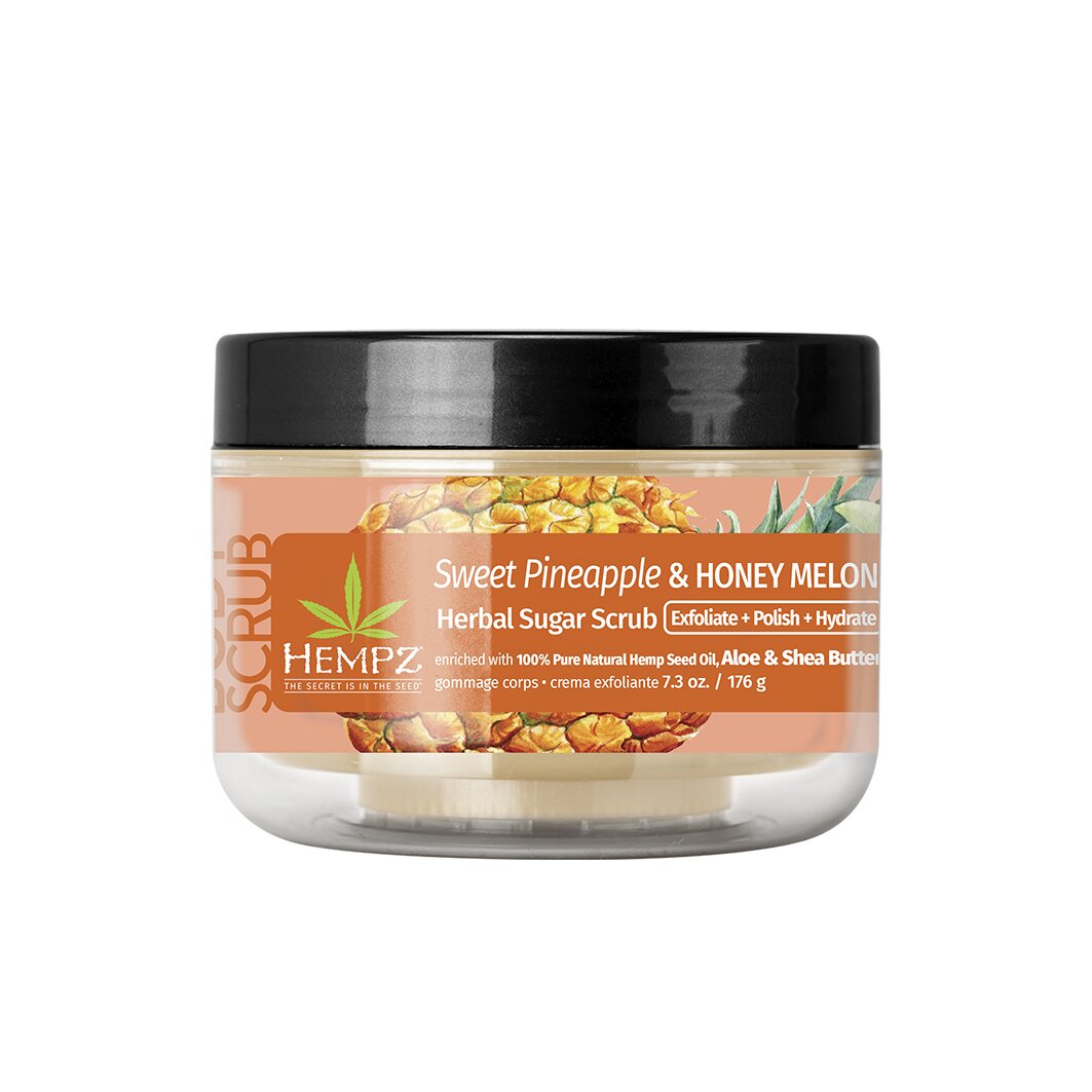 HEMPZ Sweet Pineapple Honey Melon Herbal Body Scrub