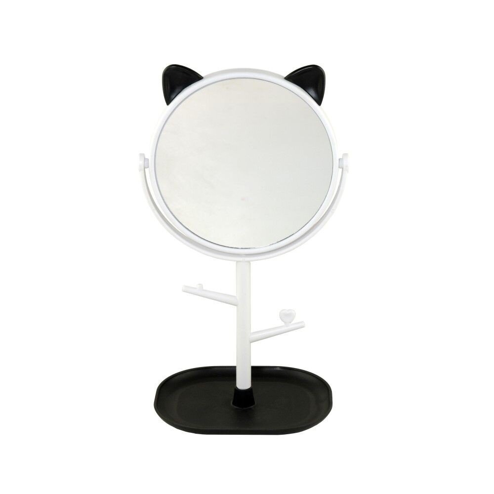 Intervion Cosmetic Mirror With Stand And Handles