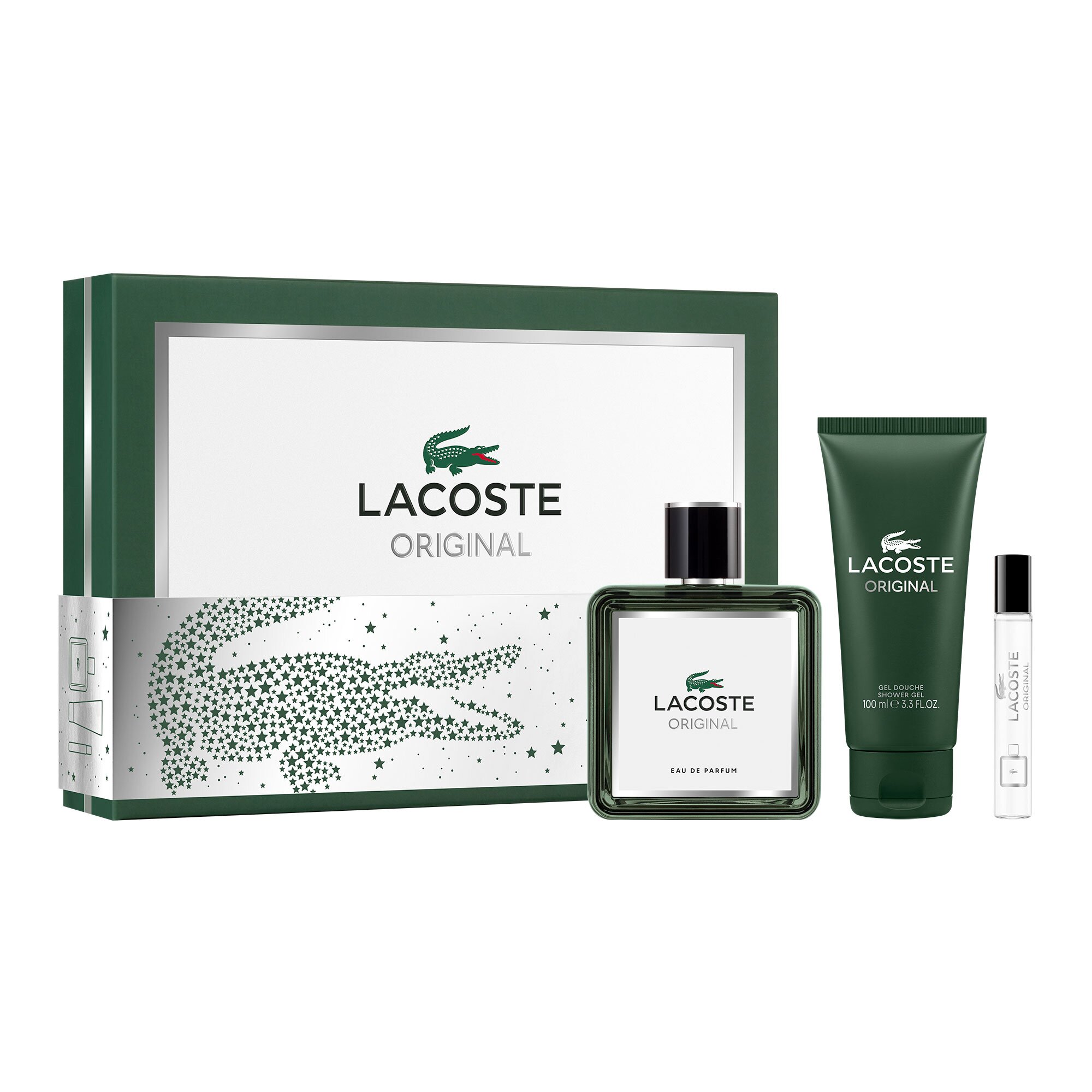 Lacoste КОМПЛЕКТ Original Eau De Parfum + Travel Spray + Shower Gel