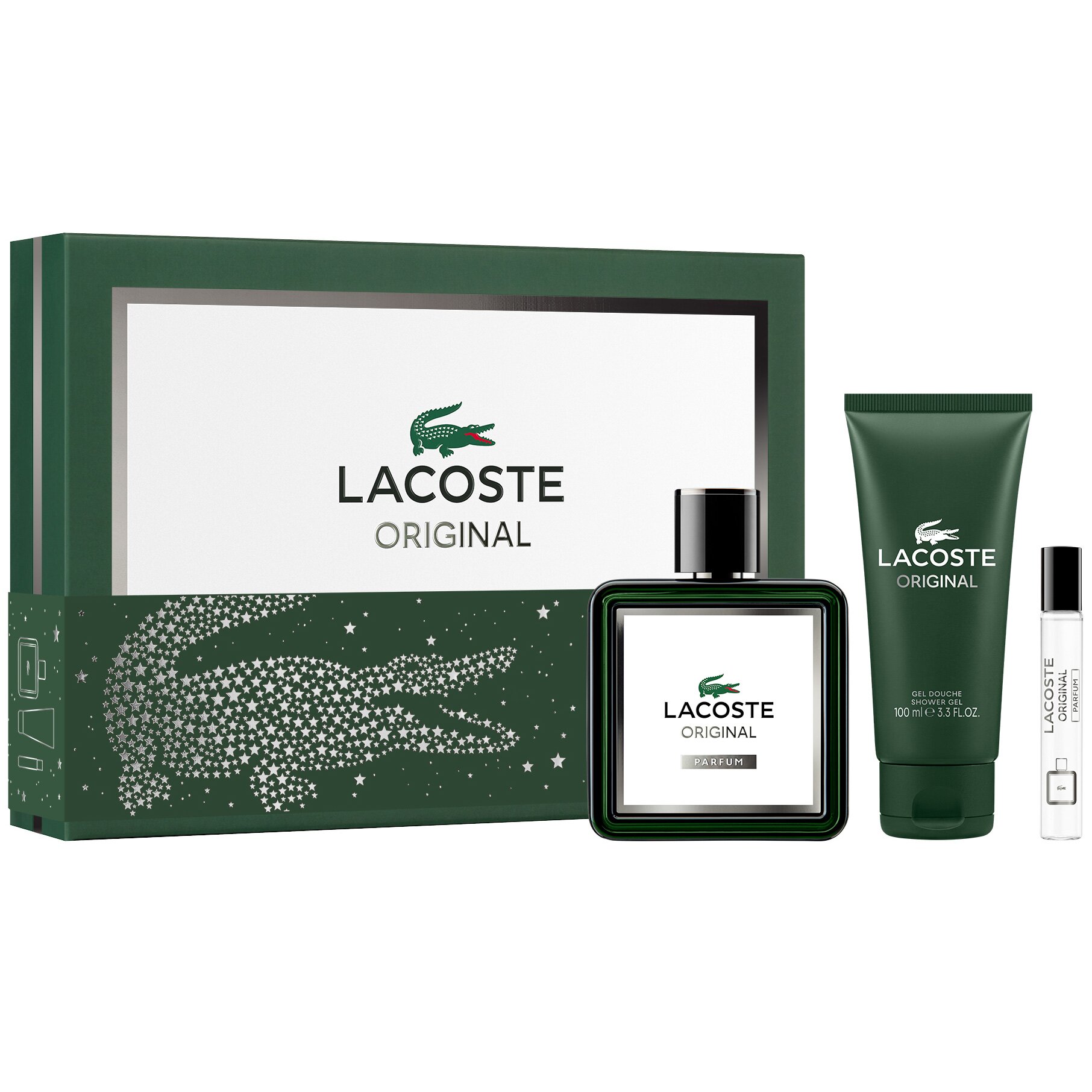 Lacoste КОМПЛЕКТ Original Parfum + Travel Spray + Shower Gel
