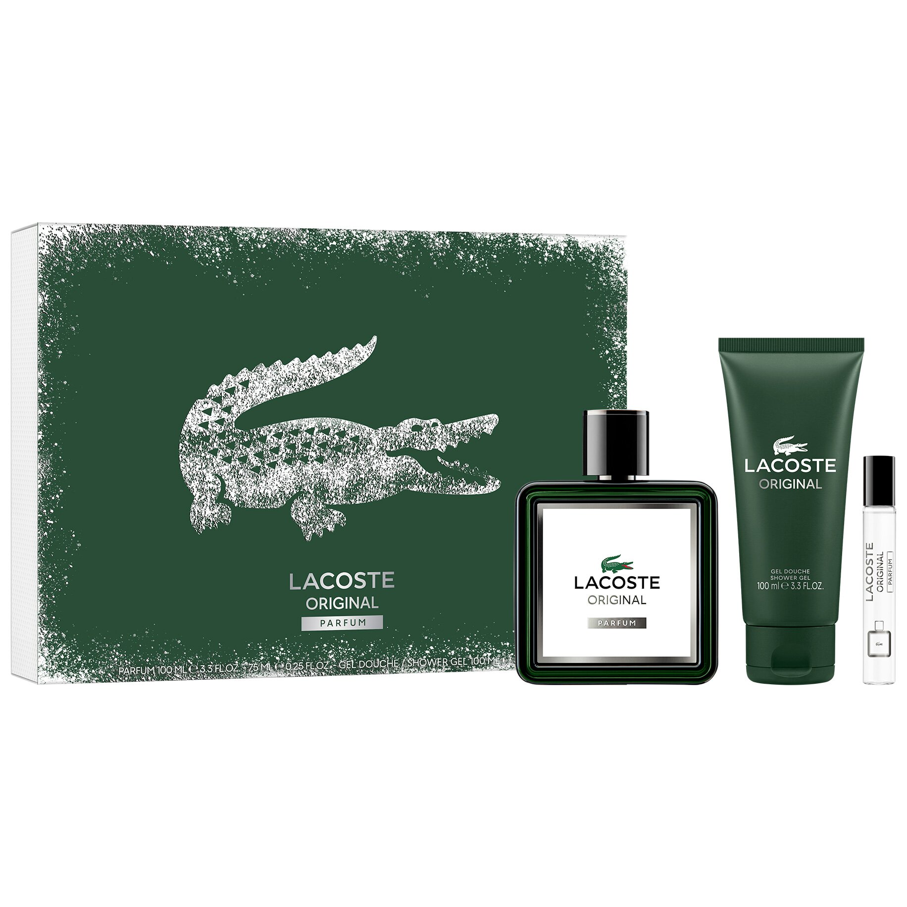 Lacoste КОМПЛЕКТ Original Parfum + Travel Spray + Shower Gel