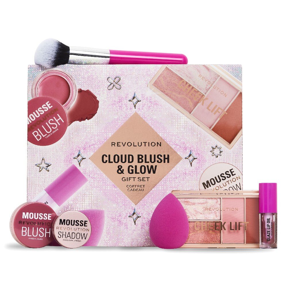 Makeup Revolution КОМПЛЕКТ REVOLUTION Cloud Blush And Glow Highlight Gift Set