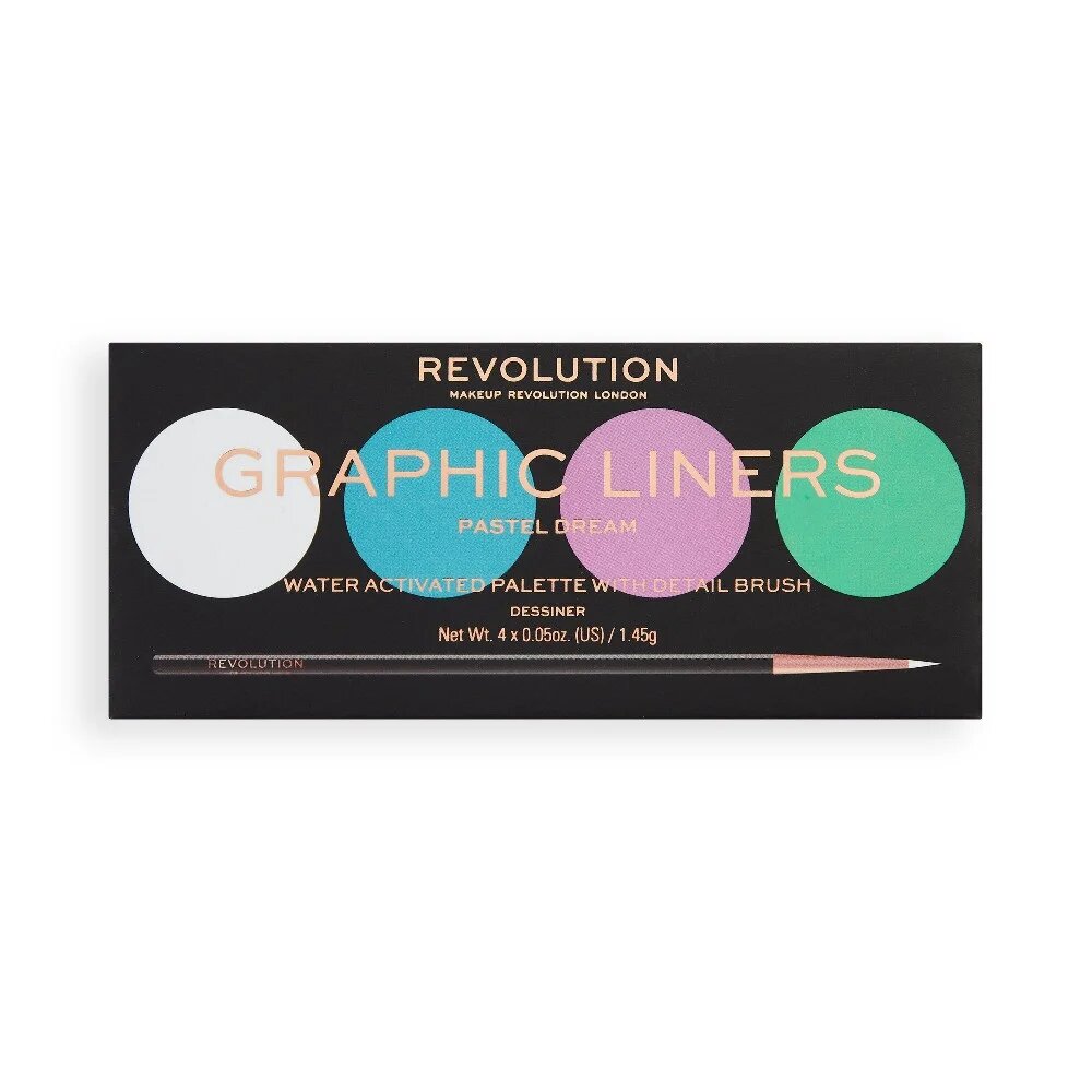 Makeup Revolution Water Activated Graphic Liner Palettes Pastel Dream