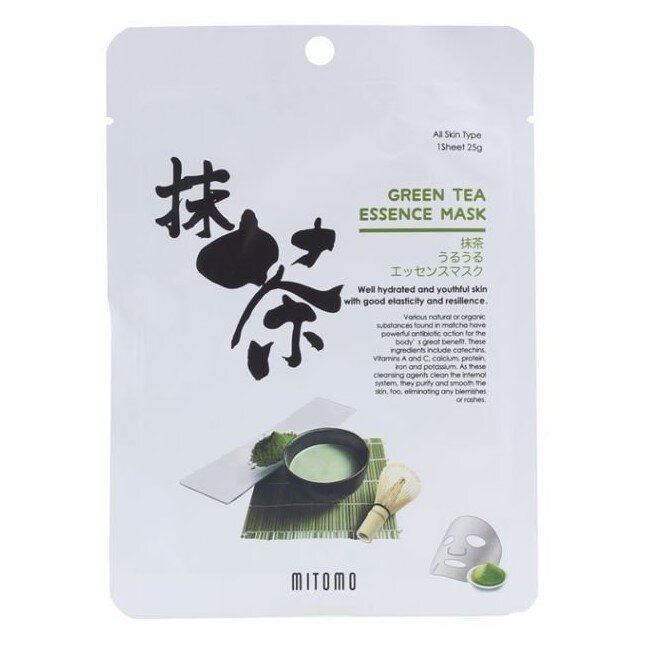Mitomo Green Tea Japan Facial Essence Mask