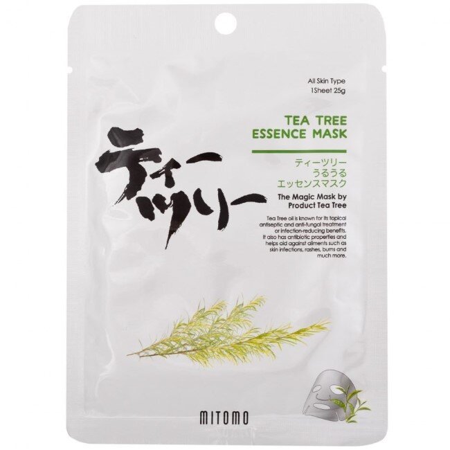 Mitomo Tea Tree Japan Facial Essence Mask