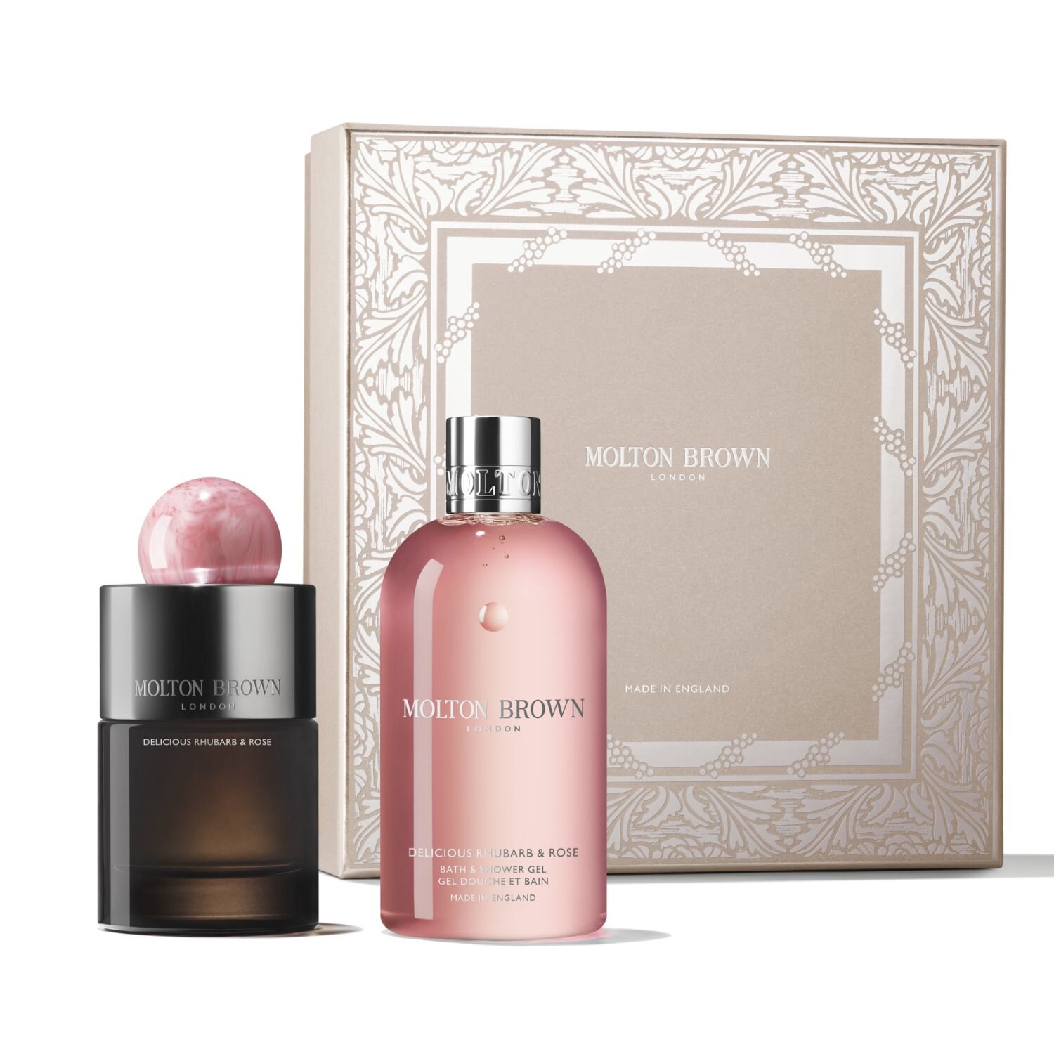 Molton Brown КОМПЛЕКТ Delicious Rhubarb & Rose Eau De Parfum Gift Set