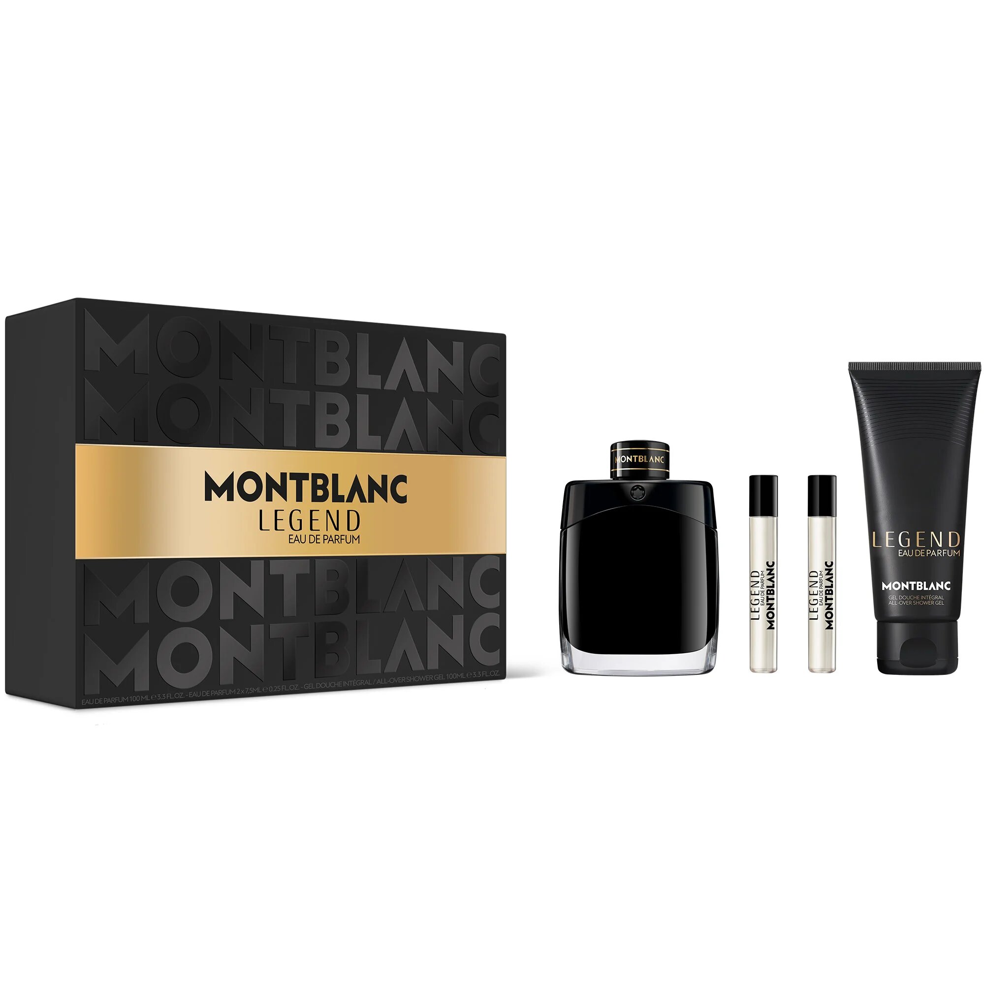 Montblanc КОМПЛЕКТ Legend Men Eau De Parfum + Travel Spray Edpx2 + Shower Gel