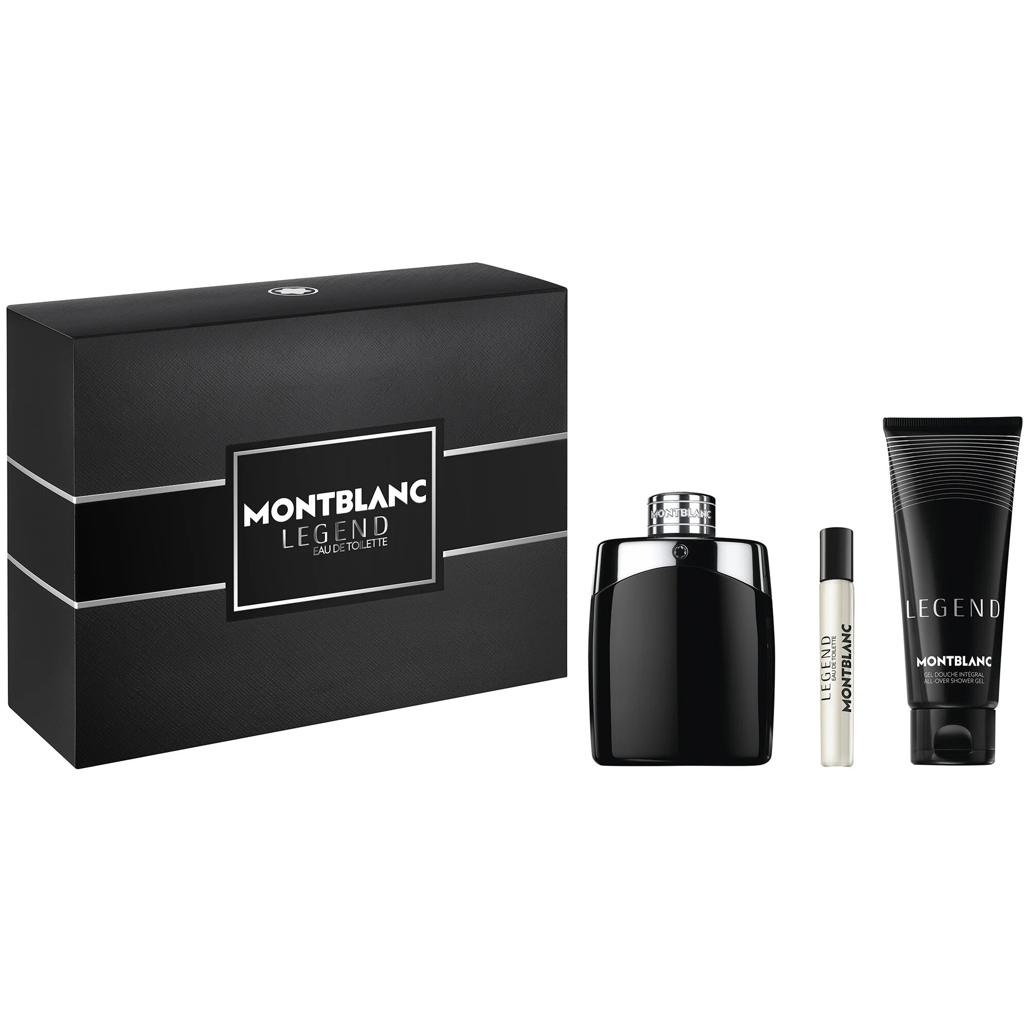 Montblanc КОМПЛЕКТ Legend Men Eau De Toilette + Travel Spray + Shower Gel