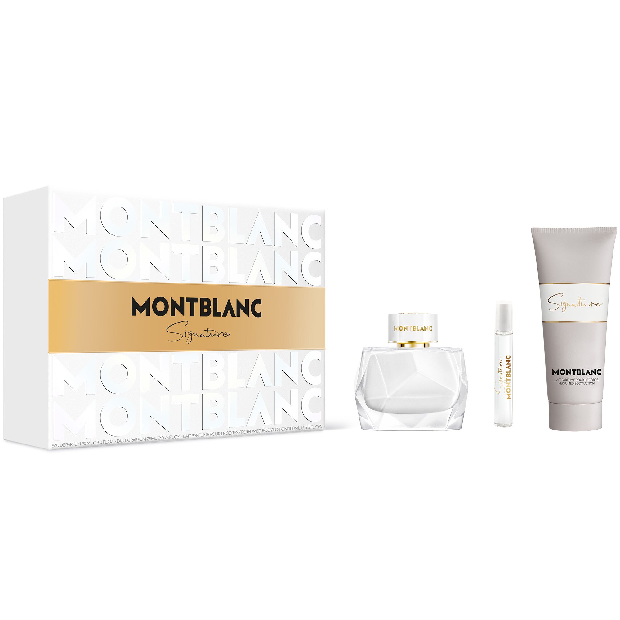 Montblanc КОМПЛЕКТ Signature Eau De Parfum + Travel Spray + Body Lotion
