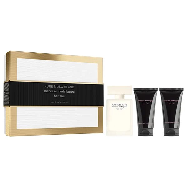 Narciso Rodriguez КОМПЛЕКТ - For Her Pure Musc Blanc - Eau De Parfum Intense Fragrance Set