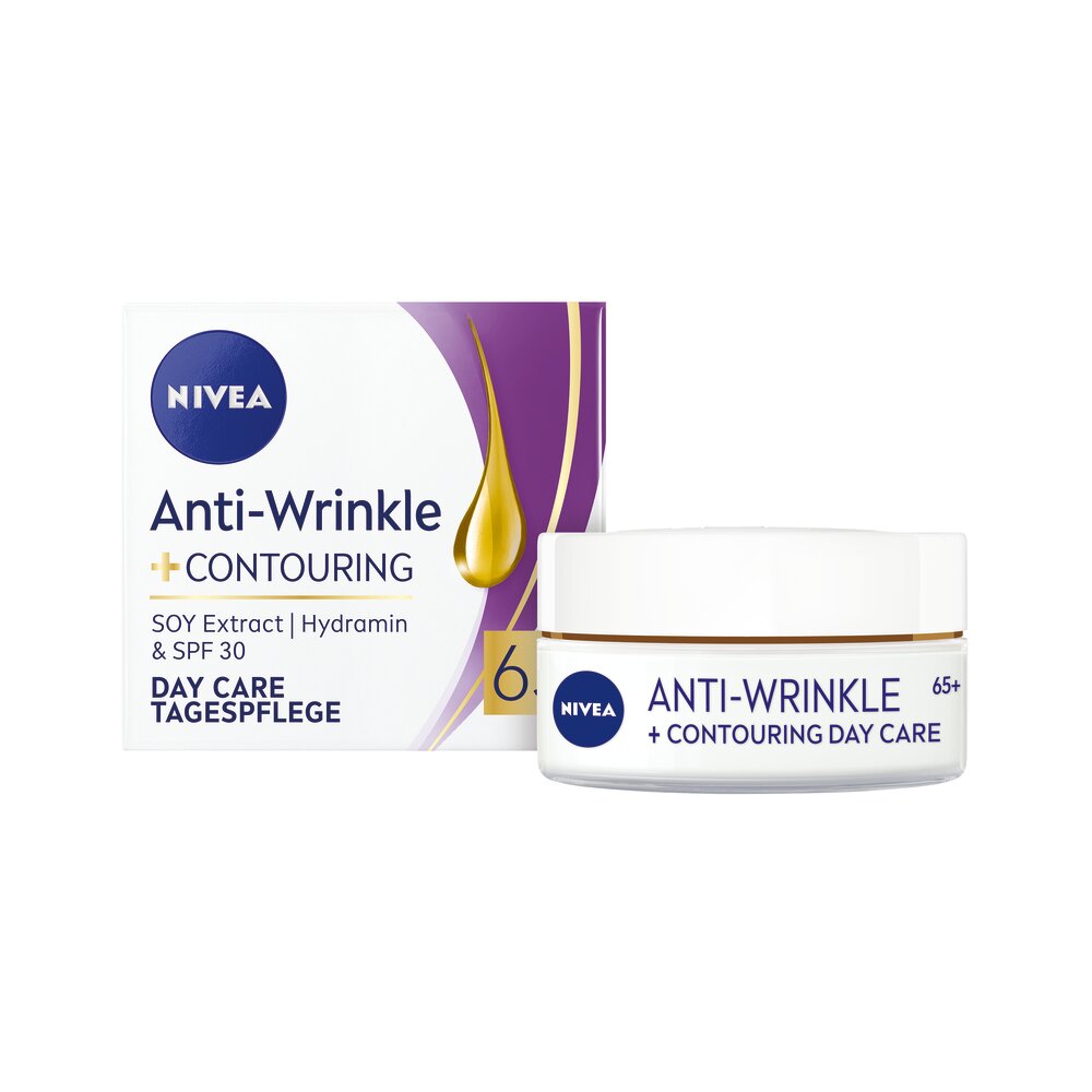 Nivea AntiWrinkle+ Контуриращ дневен крем против бръчки 65+