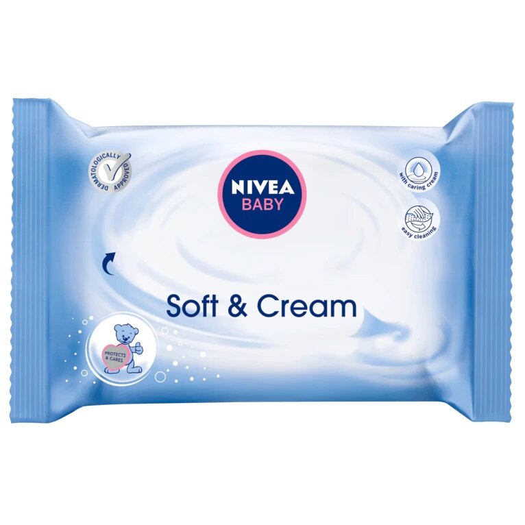 Nivea Baby Кърпички Soft & Cream с мек крем - пакет