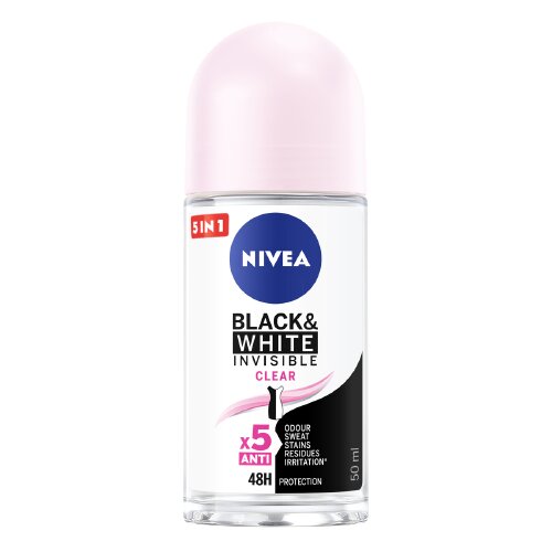 Nivea Deo Рол-он дамски Invisible on Black & White Clear