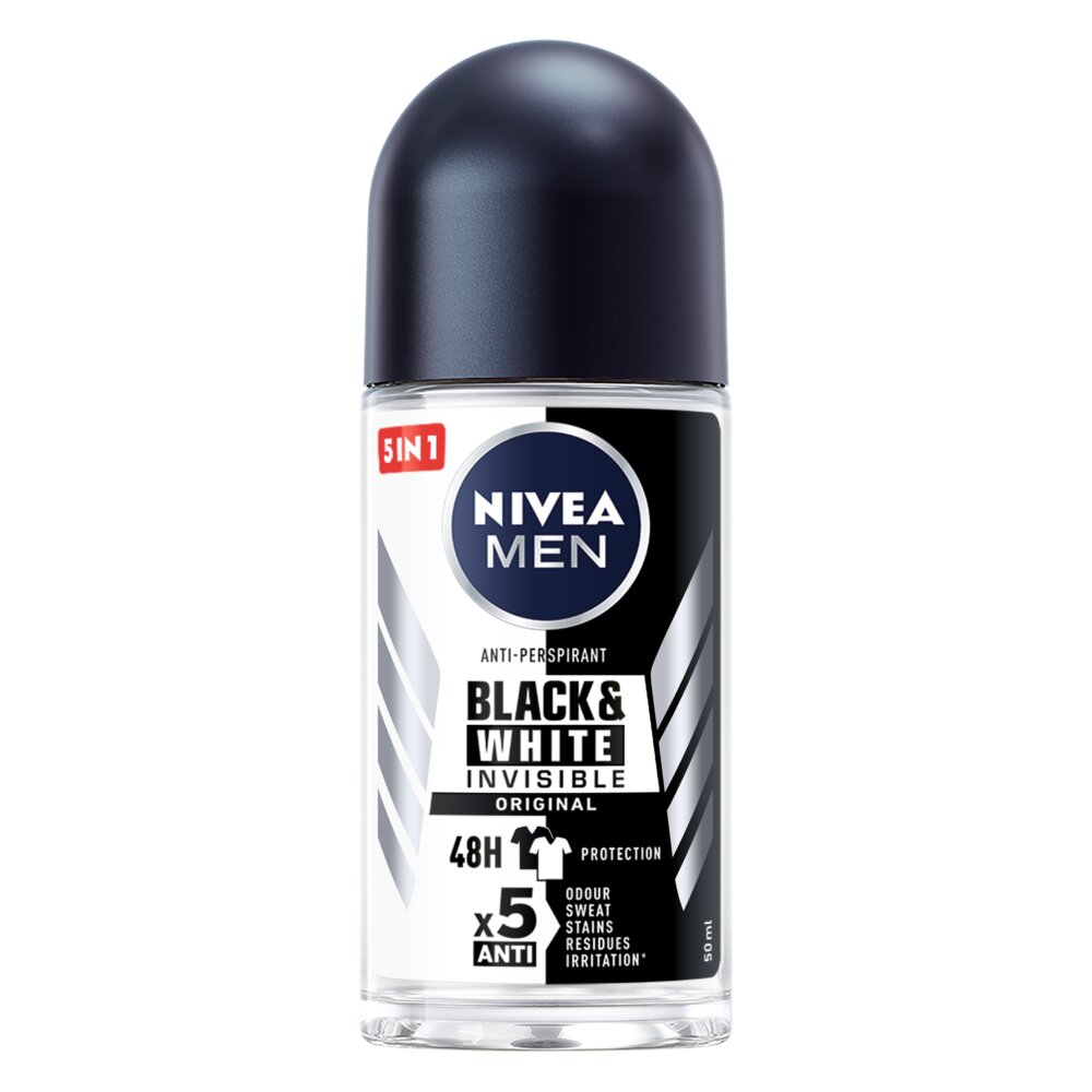Nivea MEN Deo Рол-он мъжки Invisible on Black & White Original
